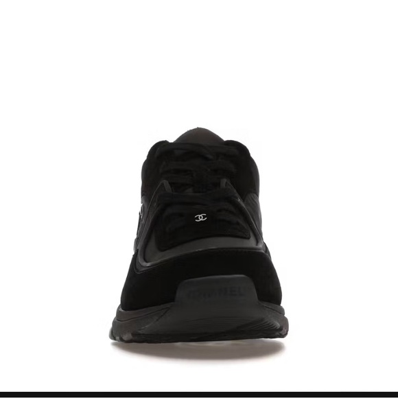 Black Suade Chanel Trainers - Picture 2 of 5